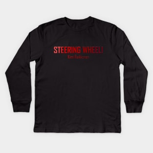 Formula 1 meme - Kimi  quote steering wheel (red) | Racing car Kids Long Sleeve T-Shirt